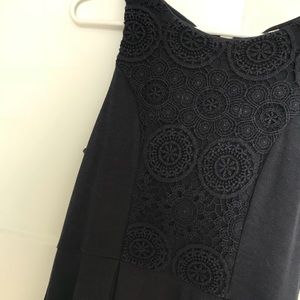 Francesca’s navy blue dress